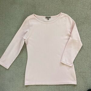 Lilla P Pink 3/4 Sleeve 100% Cotton Tee